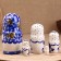 Doll "gzhel", white dress, 5 doll, 16 cm