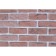 Gypsum tile "Vintage" 0.5 sq.m. (33pcs in a set) Red brick, 200x65 mm