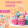 Waffle pictures edible "bears" for cupcakes, Konfinetta cake, 1 sheet A5