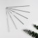 Knitting hook set, d = 0.5-1 mm, 12 cm, 6 pcs