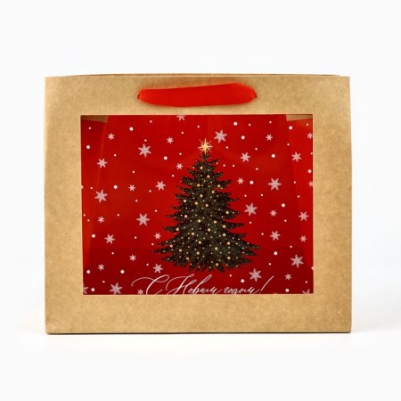 New Year's Craft gift package with the New Year's Miracle plastic window, 24 x 20 x 11cm, New Year-1