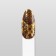 Nail stickers "snake", foil, golden color