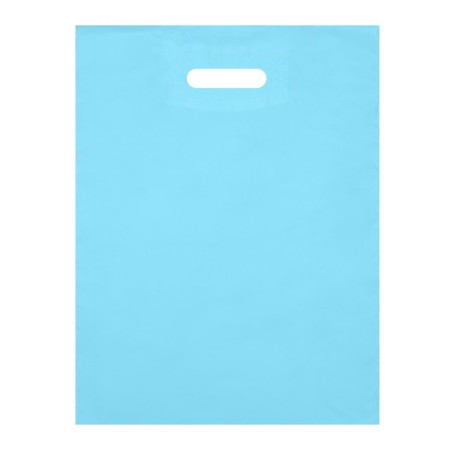 Polyethylene package, with a cut pen, blue, 34 x 45, 33 microns