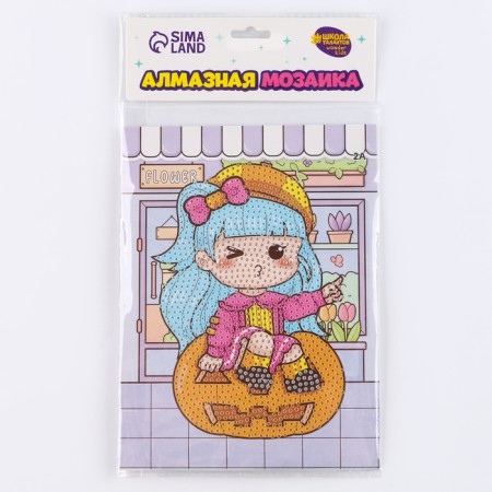 Diamond embroidery with a partial filling of MOMOE 13.7 × 18.3 cm, cardboard-5