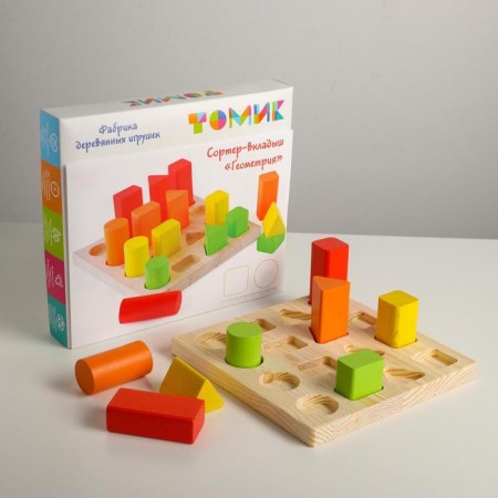 Logical gaming set "Sorter-lodge. Geometry "17 details-5