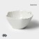 Porcelain salad magistro "leaf", 200 ml, d = 10 cm, white color