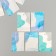 Cardboard "Minimalism. Sea" set of 10 pcs (5 types) 4x6 cm