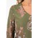 Female blouse, size 42, beige color, green