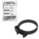 AIRLINE clamp, 44-48/9 mm, power gear castle, plastic P66, black