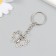 Metal keychain "Blobo drawn" silver 3.1x2.5 cm