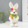 Souvenir "White Bunny with carrots" 12x11x22.5 cm