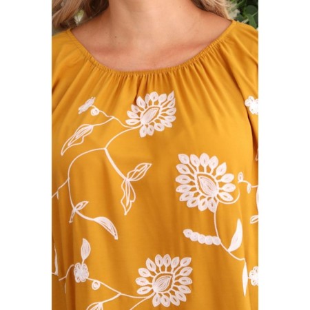 Women's dress, size 52, mustard color-13