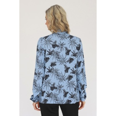 Women's blouse with a bandage tie, size 54-3