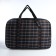 Road bag with lightning, external pocket, long belt, brown color/black