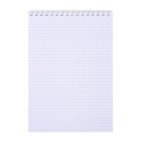 Notepad A5, 40 sheets in the cage on the rowing "red", cover of shaky cardboard, offset unit-2