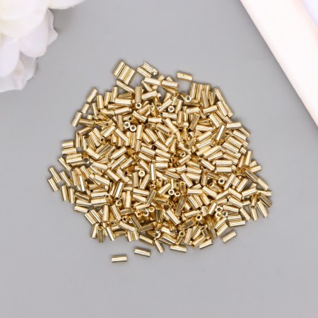 Glass "Astra" 5 mm, 15g, dark gold-1