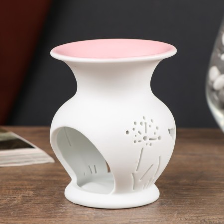 Aroma lamp ceramics "Butterflies at VAZ" MIX 9.5x7.5x7.5 cm-3