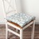 Siddle on the chair Ethel "Leaves" centered, 40x40 cm, 100% p/e