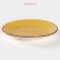 Board ceramic dessert shade "Sea World", d = 19 cm, yellow color