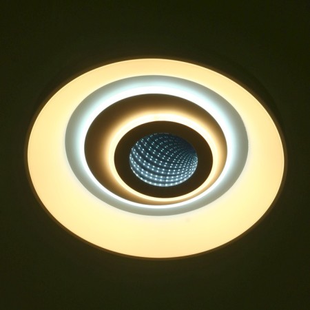 Causteen from the remote control 1905/1 LED 92W Dimmer white 47x47x10 cm Bayerlux-2