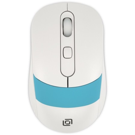 Mouse call 310MW white/blue optical (3200DPI) wireless USB for a laptop (3but)