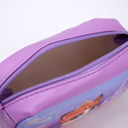 Children's bag for a girl "Fairytale Fox" from eco-leather, on a strap, 15x12x3 cm-3