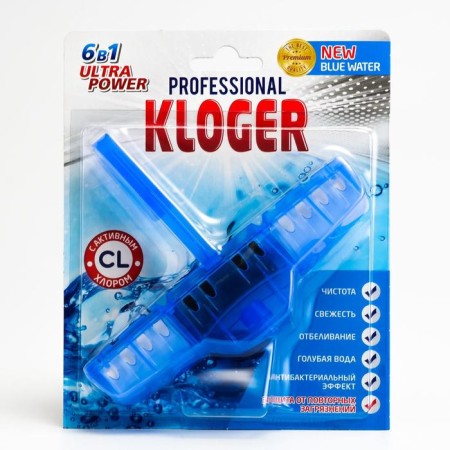 Cleaning toilets "Kloger Proff", suspension 6 in 1, with chlorine, 1 pc.