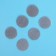 Velcro on a glue basis "Circle", set of 30 pcs., Size 1 pc. 2 × 2 cm, gray color