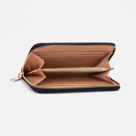 Women's wallet with lightning, black color-2