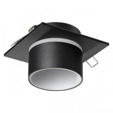 Lamp built -in Novotech. Lirio, 9W, GU10, 60x92x92 mm, black color