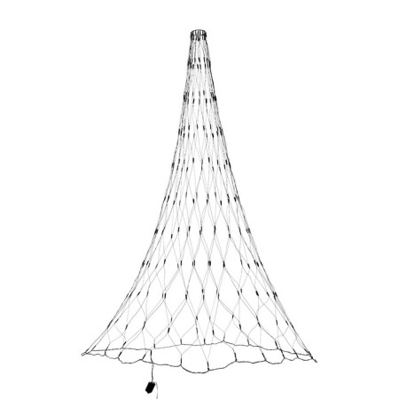 Garland "Network" d = 1.8 m with a ring onto the Christmas tree, IP20, dark thread, 224 LED, glow of multi, 8 modes, 220 V-2
