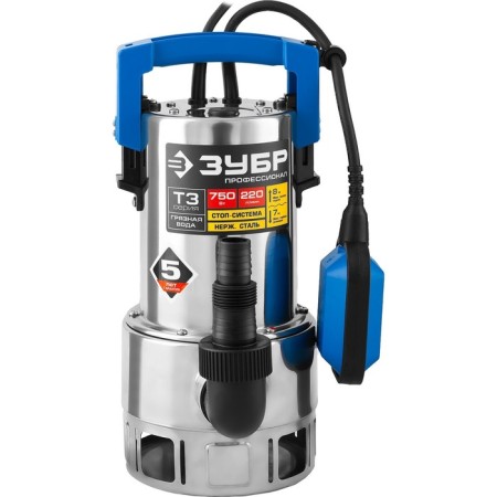 Drainage “Zubble” NPG-T3-750C, for dirty water, 750 W, 220 l/min, pressure 8 m-2