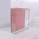Organizer for storage "Pink RipPles", glass, 1 section, 24 × 24 × 6.5 cm, transparent/copper/pink color