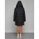 Coat insulated winter female, size 48, black color