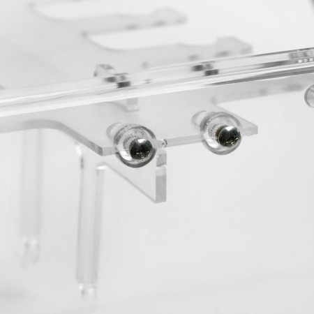 Glasses of 10 seats, 32 × 13 × 31 cm, table, transparent color-2