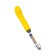 Stimulator of the goromantica awe, 12 cm, silicone, yellow color