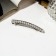 Hair hairpin "Louise" pearls and rhinestones, 6.5 cm, silver