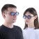 Sunglasses "OneSun", UV 400, 14 x 14 x 4.5 cm, lens 3.5 x 5 cm, blue