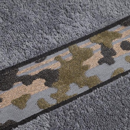 Tainted tange Love Life "Militari" 30*60 cm, col. graphite, 100% cotton, 360 g/m2-2