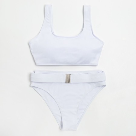 Swimsuit female separate minku color white, size 42-7