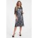 Women's dress, size 44, gray color, black