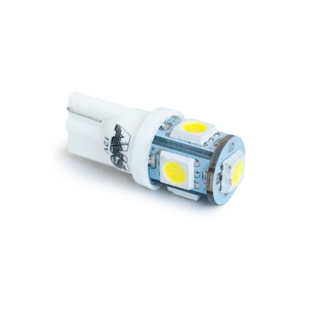LED LED AVS A80605S, T10 T027 / White / (W2.1X9.5D) 5SMD 5050 3 Chip W5W, blister, set 2-1