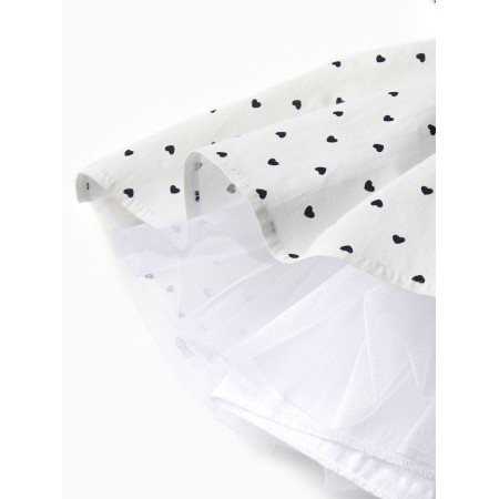 Dress Children's Minaku: Partydress, white color, height 110 cm-15
