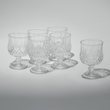 Fuel set, glass, d = 7.3 cm, h = 12 cm, 205 ml, 6 pcs