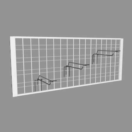 Mesh wall 350 × 900 mm, white color-1