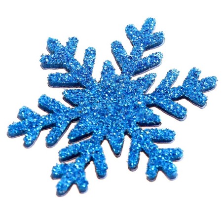 Decor "Snowflakes" on an adhesive basis, set of 12 pcs.-1
