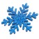 Decor "Snowflakes" on an adhesive basis, set of 12 pcs.
