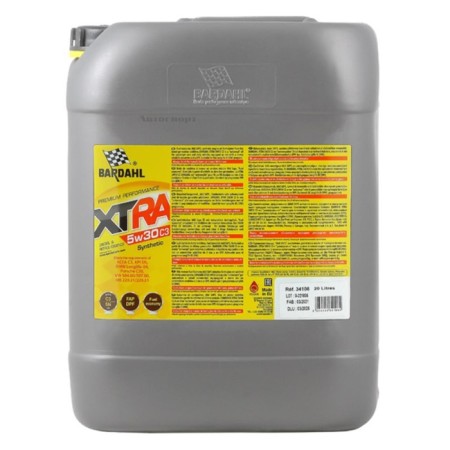 Motor oil Bardahl Xtra 5W30 C3, SN, synthetic, 20 liters