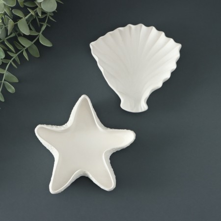 Cracks for little things - Slimfares "Sea depths" set 2pcs, 10x13cm, White-1
