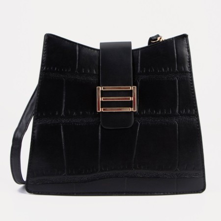 Cross-Bodi bag, Magnet, long belt, black color